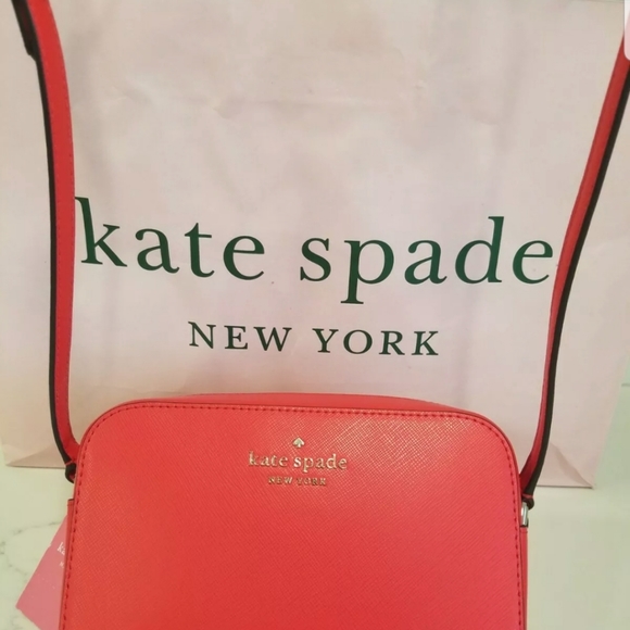 NWT! Kate Spade Gazpacho Red/Orange Mini Camera Crossbody Bag - Picture 8 of 14